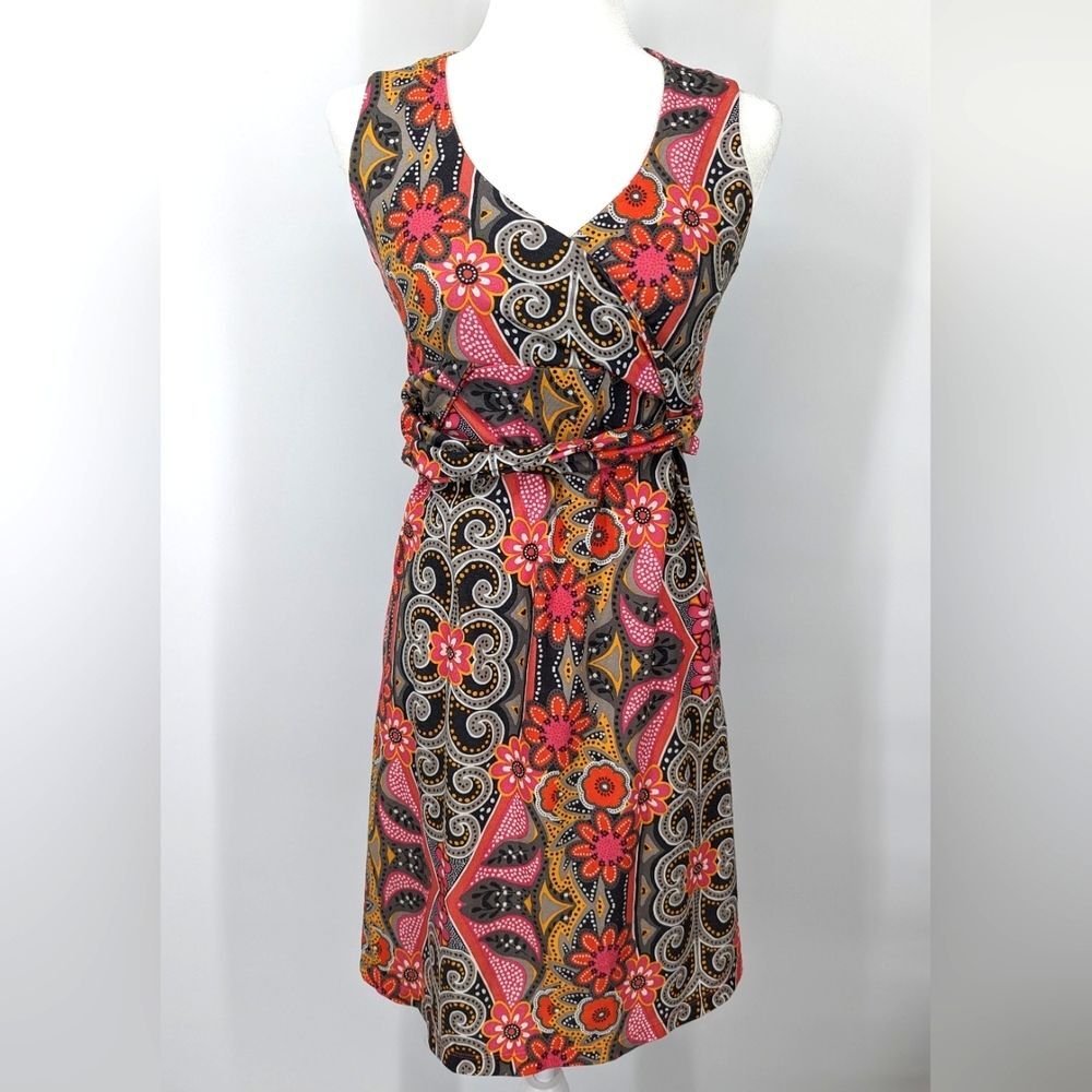 prAna Activewear Multicolor Floral Paisley Activewear Dress Built-In Bra Small - Picture 1 of 7
